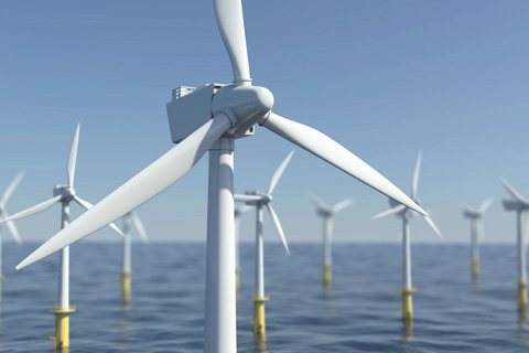 Offshore windpark in the North Sea